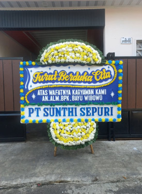 Papan Bunga Duka di Langgeng